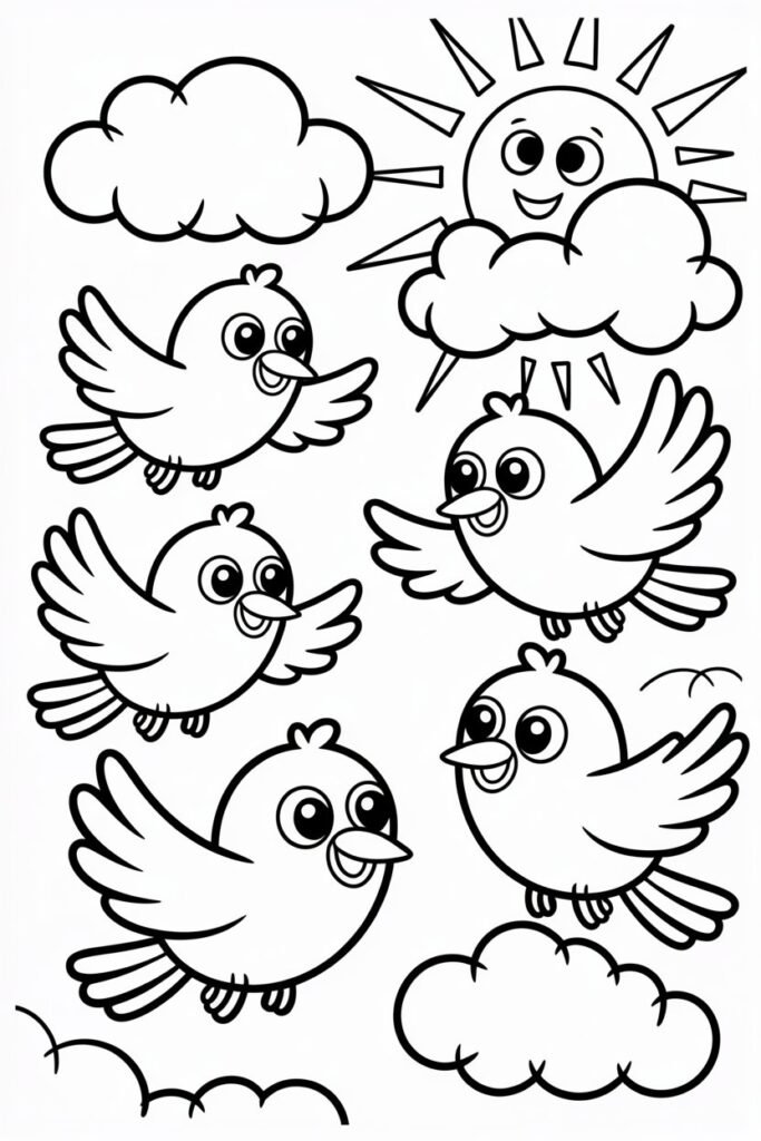10+ Birds coloring pages free printable 