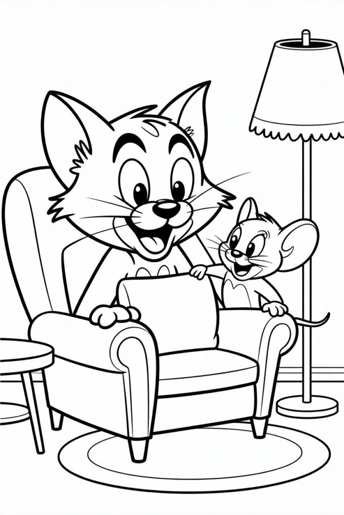 9+ Tom and Jerry cartoon coloring pages free printable