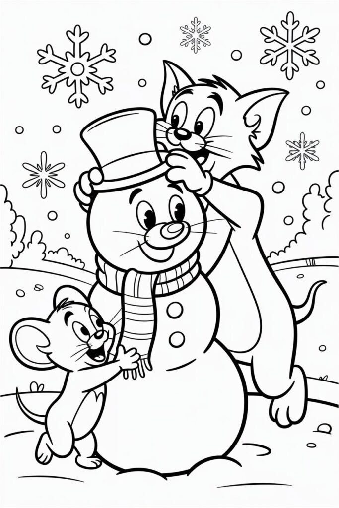 9+ Tom and Jerry cartoon coloring pages free printable