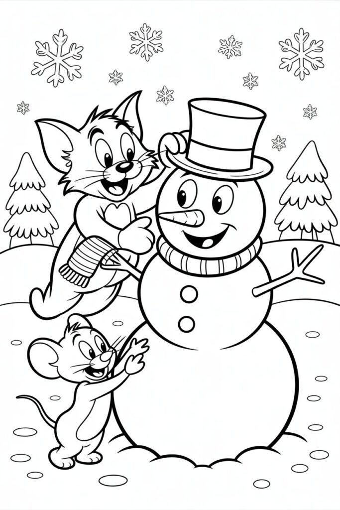 9+ Tom and Jerry cartoon coloring pages free printable