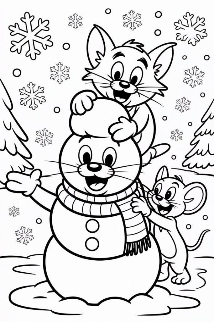 9+ Tom and Jerry cartoon coloring pages free printable