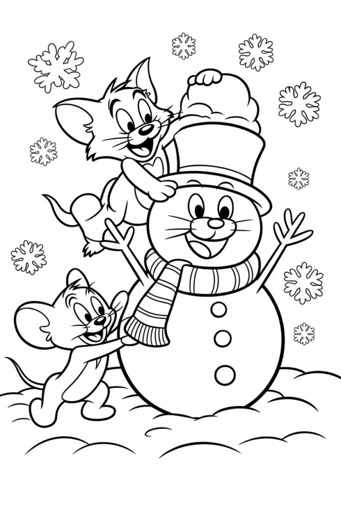 9+ Tom and Jerry cartoon coloring pages free printable