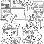 5 Kids activity coloring pages free printable