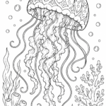 Jelly Fish coloring pages