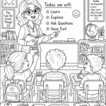 Back to School Coloring Pages Free Printable for Kids