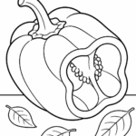 Capsicum coloring pages