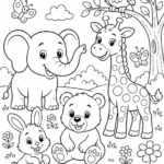 Animals coloring pages free printable