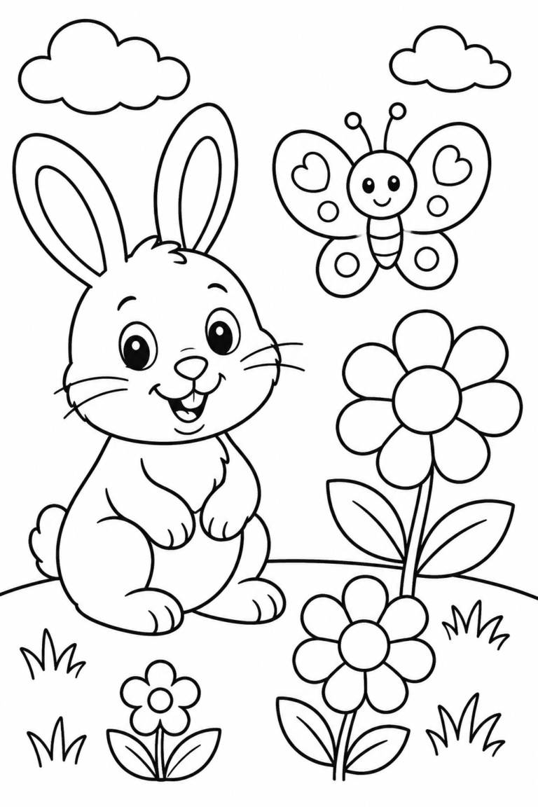 5 Kids coloring pages free printable