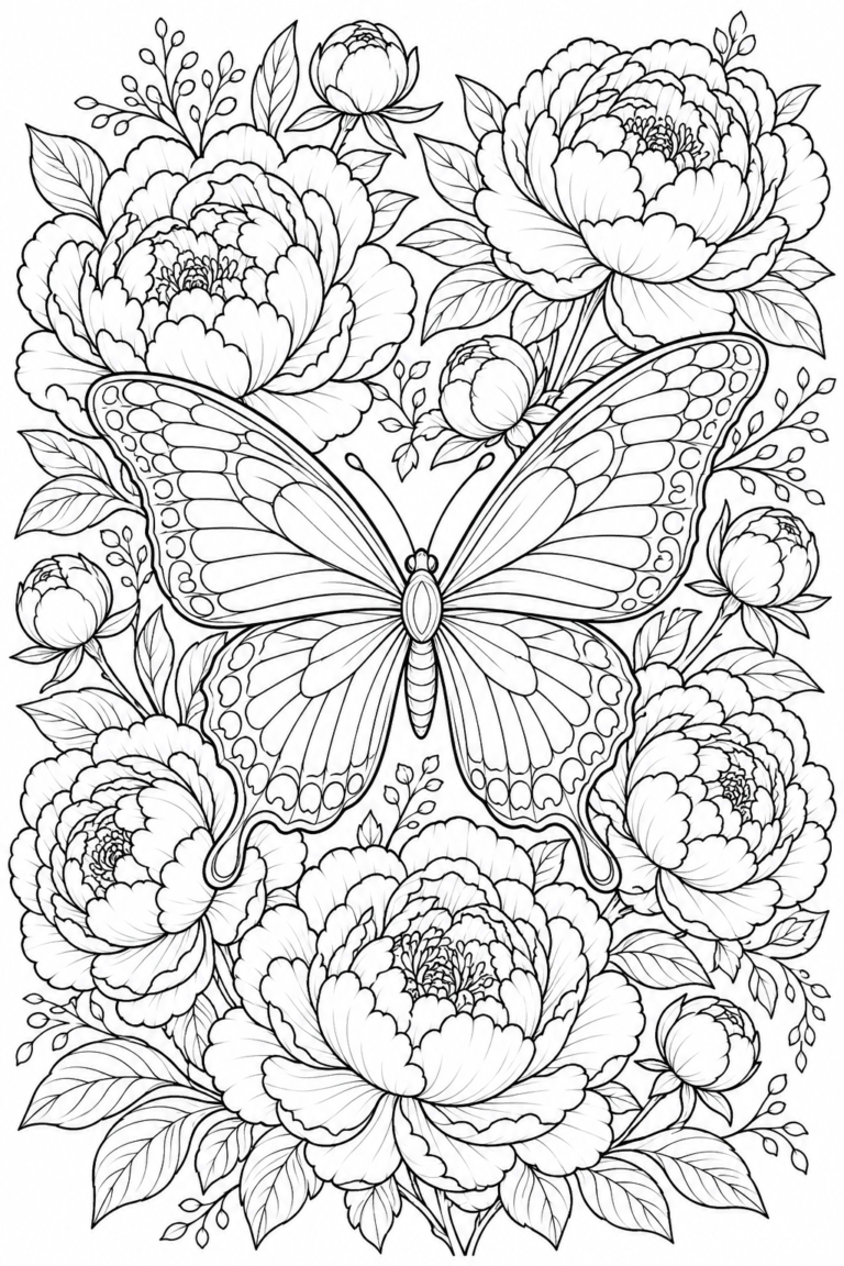 Butterfly coloring pages free printable