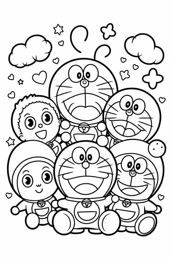 11+ Doremon coloring pages free printable