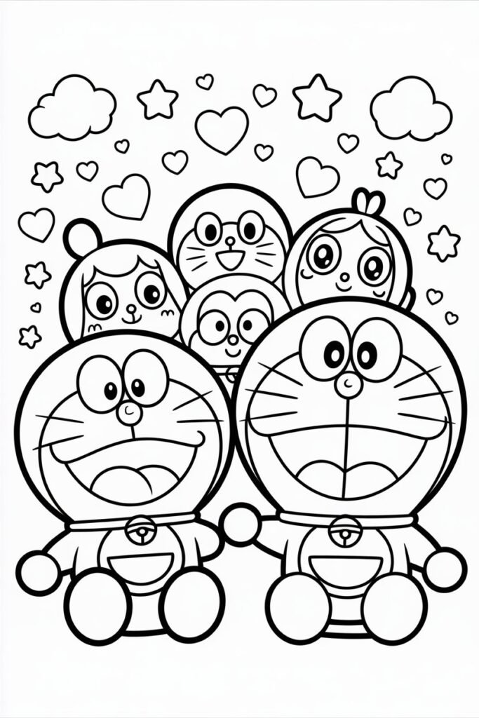 11+ Doremon coloring pages free printable