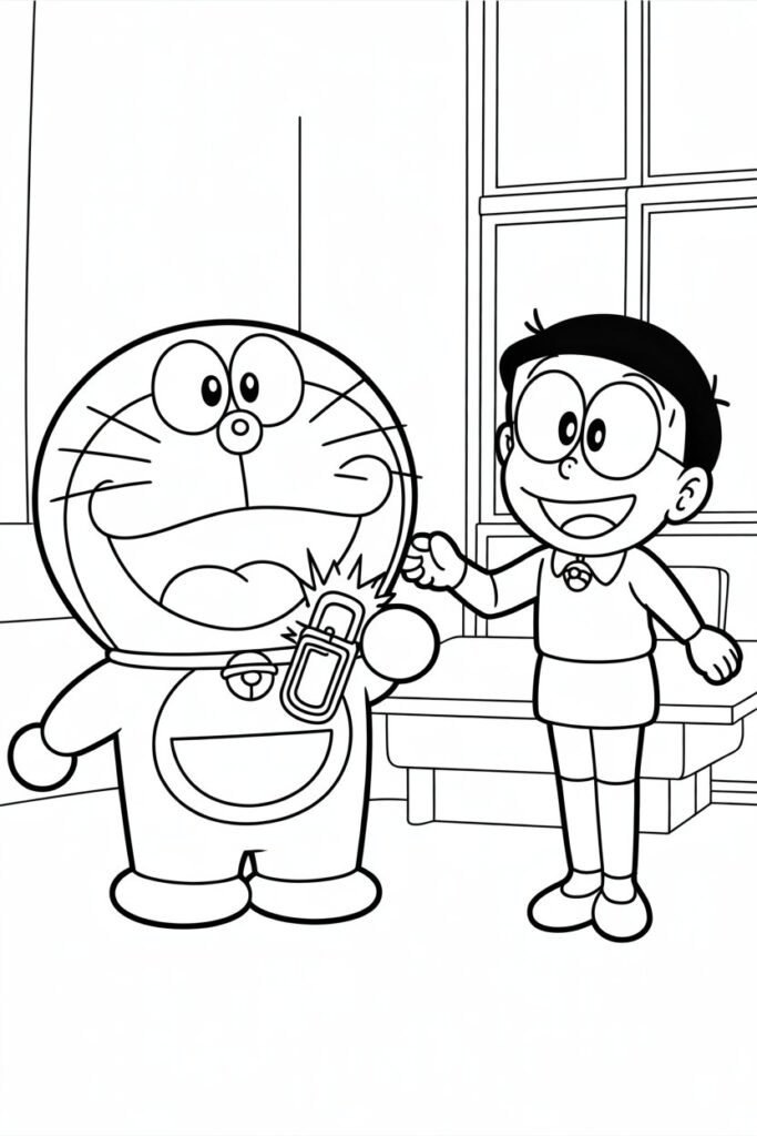 11+ Doremon coloring pages free printable