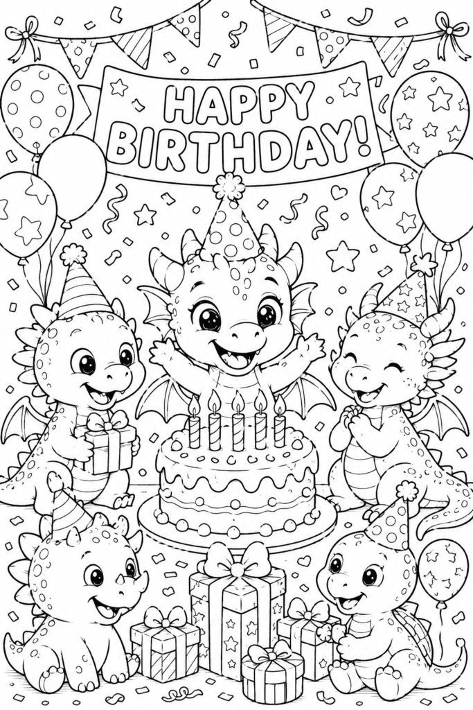 Dragon coloring pages free printable