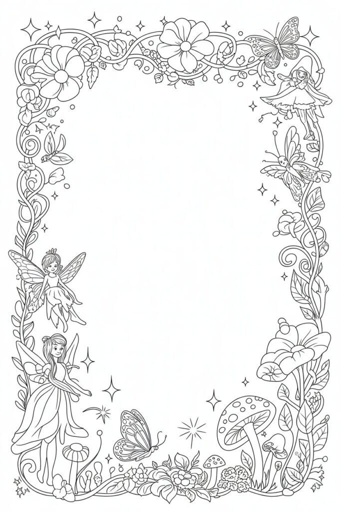 Frames coloring pages