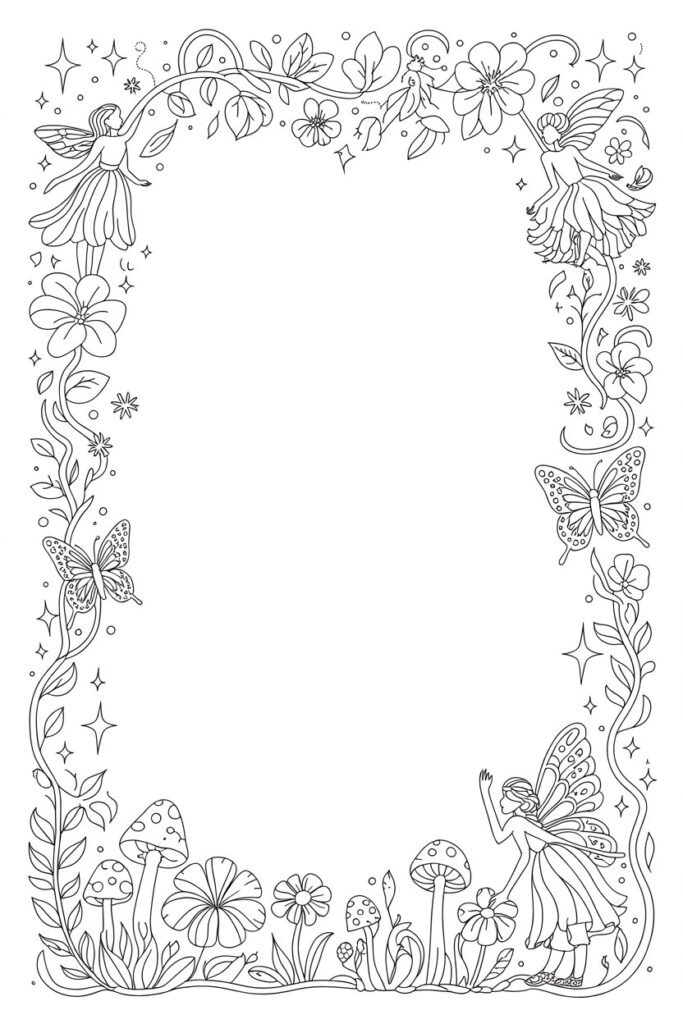 Frames coloring pages