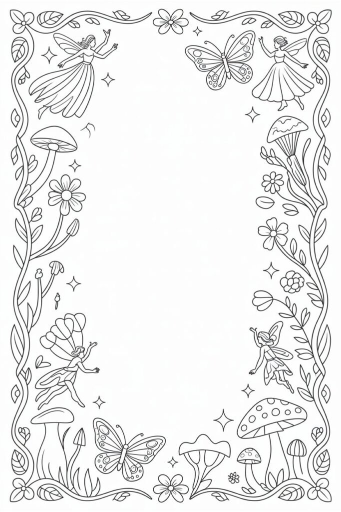 Frames coloring pages