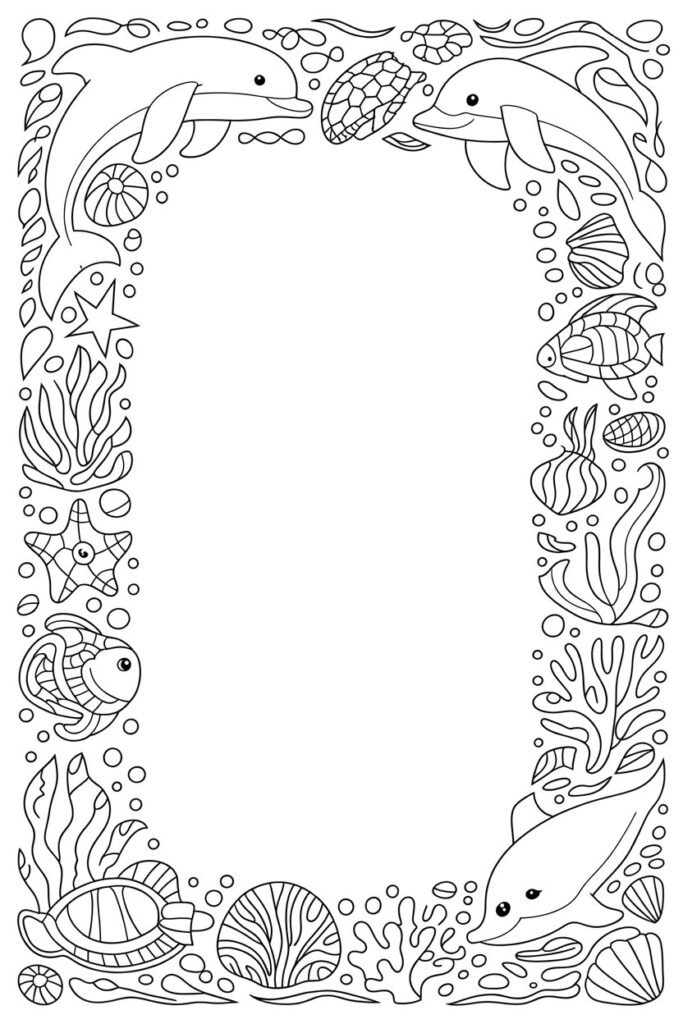 Frames coloring pages
