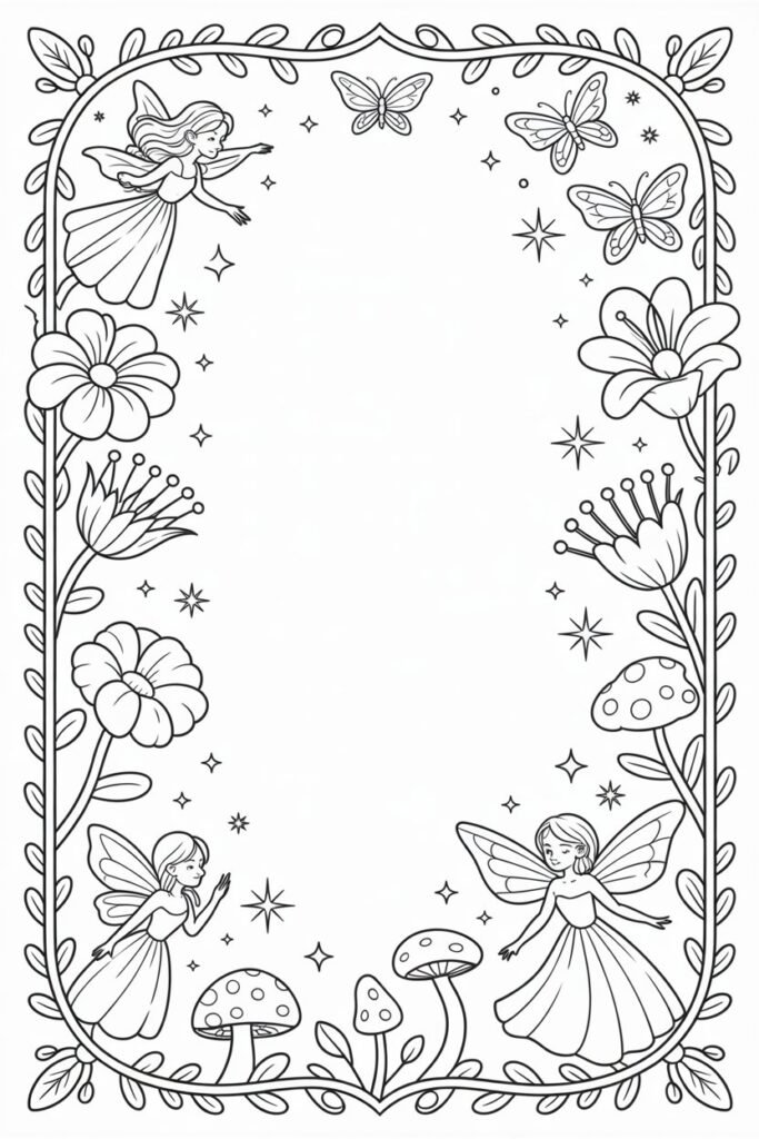 Frames coloring pages