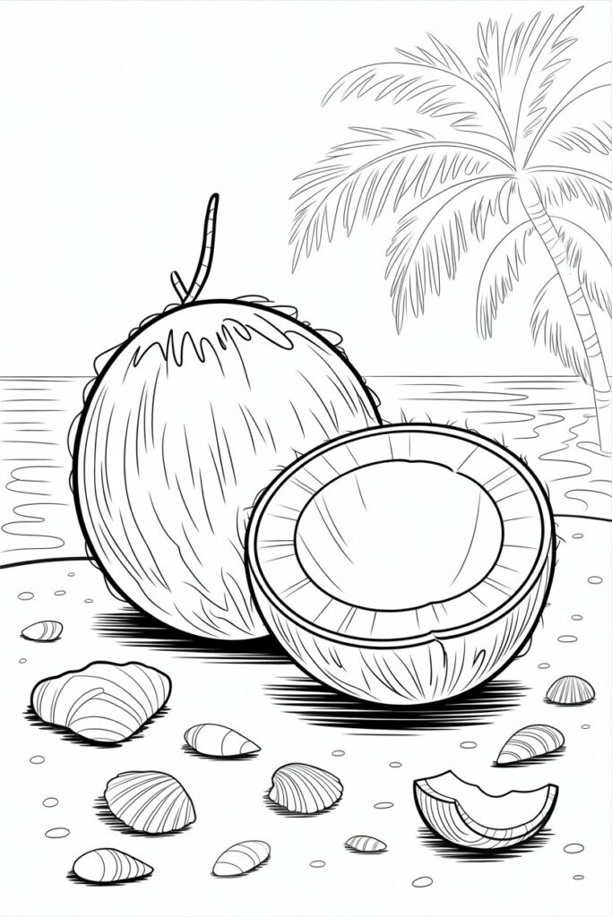 Fruits coloring pages free printable