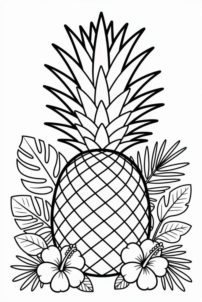 Fruits coloring pages free printable