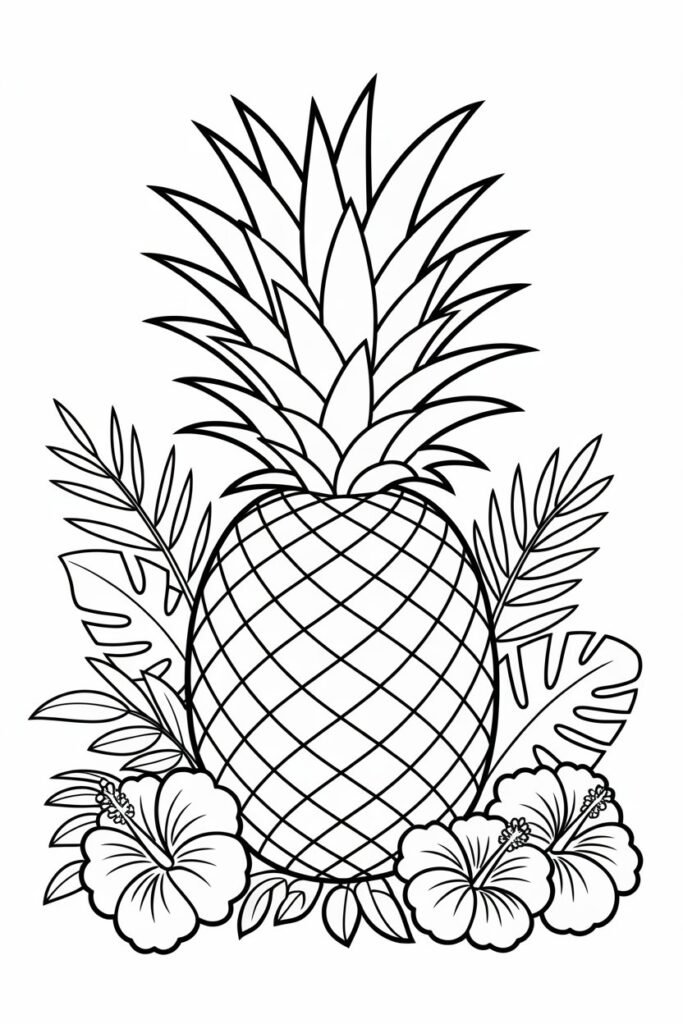 Fruits coloring pages free printable