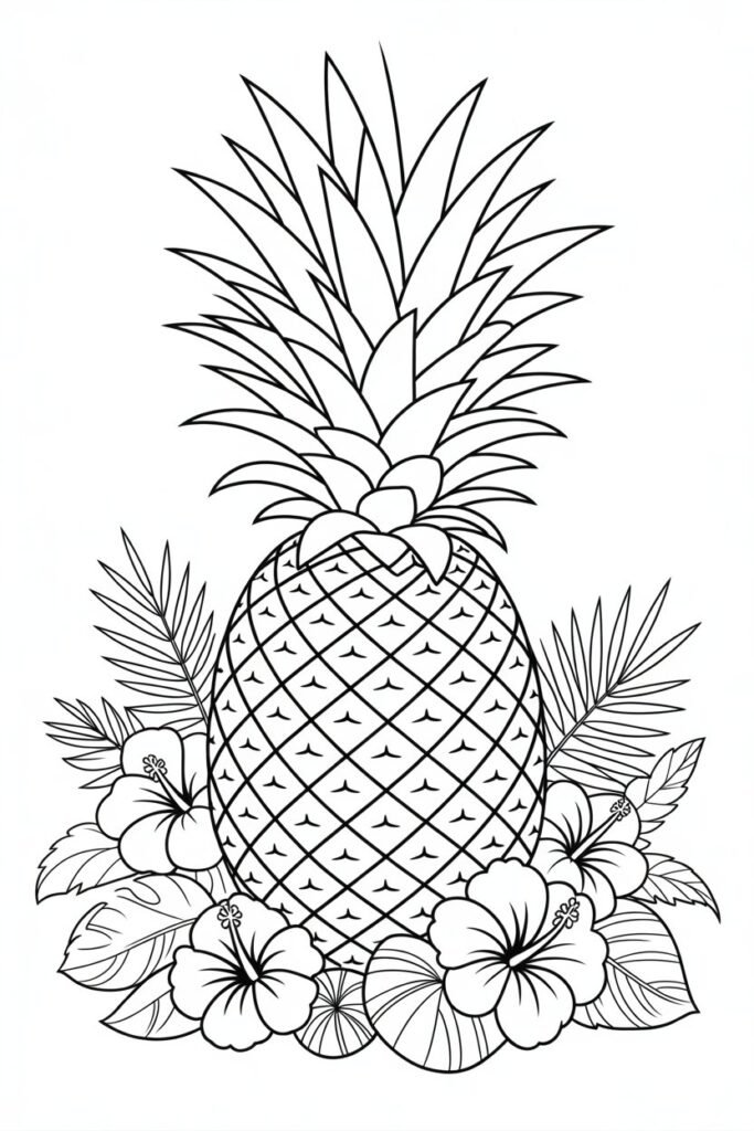 Fruits coloring pages free printable