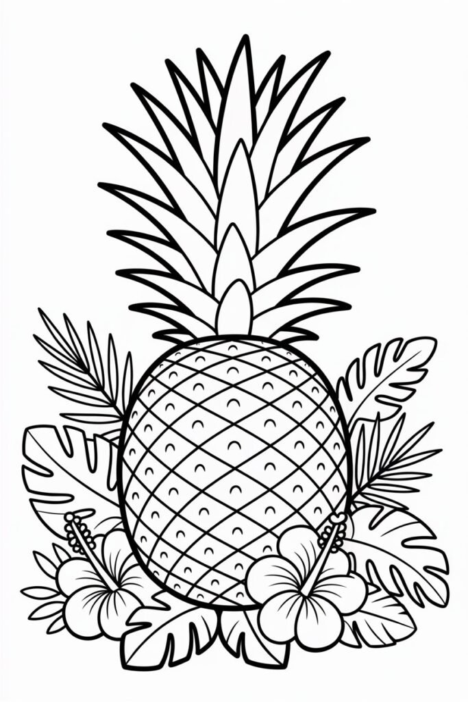 Fruits coloring pages free printable
