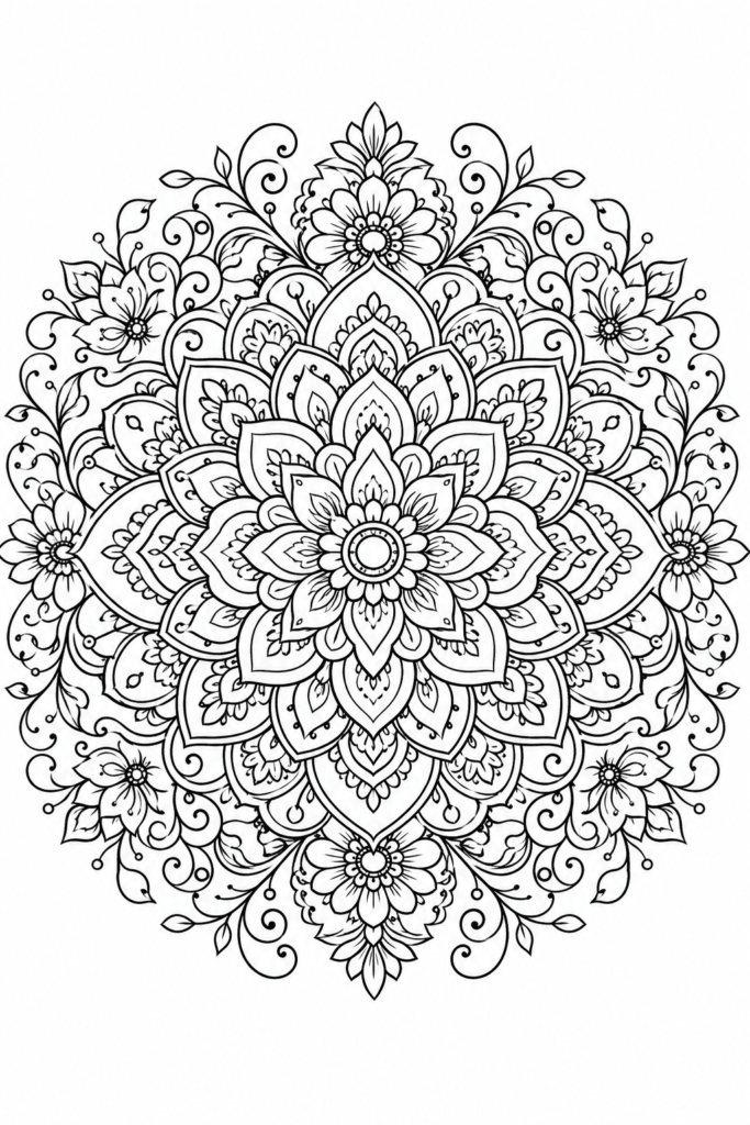 Mandala coloring pages free printable