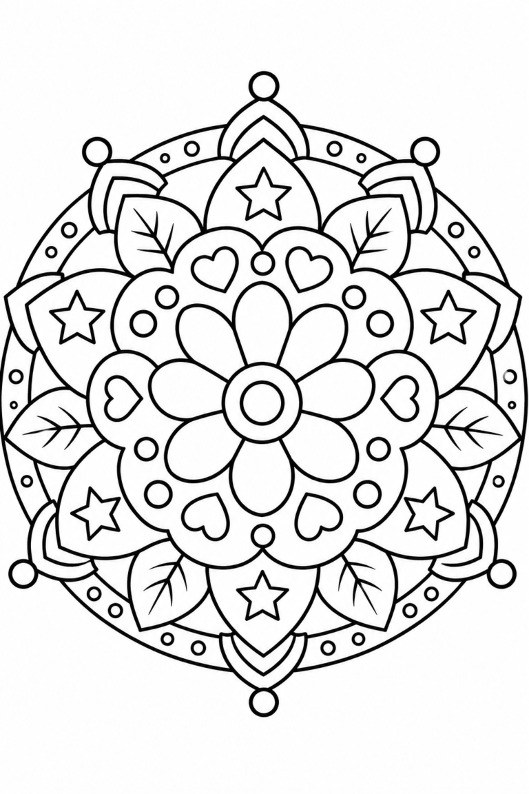 Mandala Coloring Pages Free Printable: 12+ Beautiful Designs for Kids & Adults to Relax and Unwind