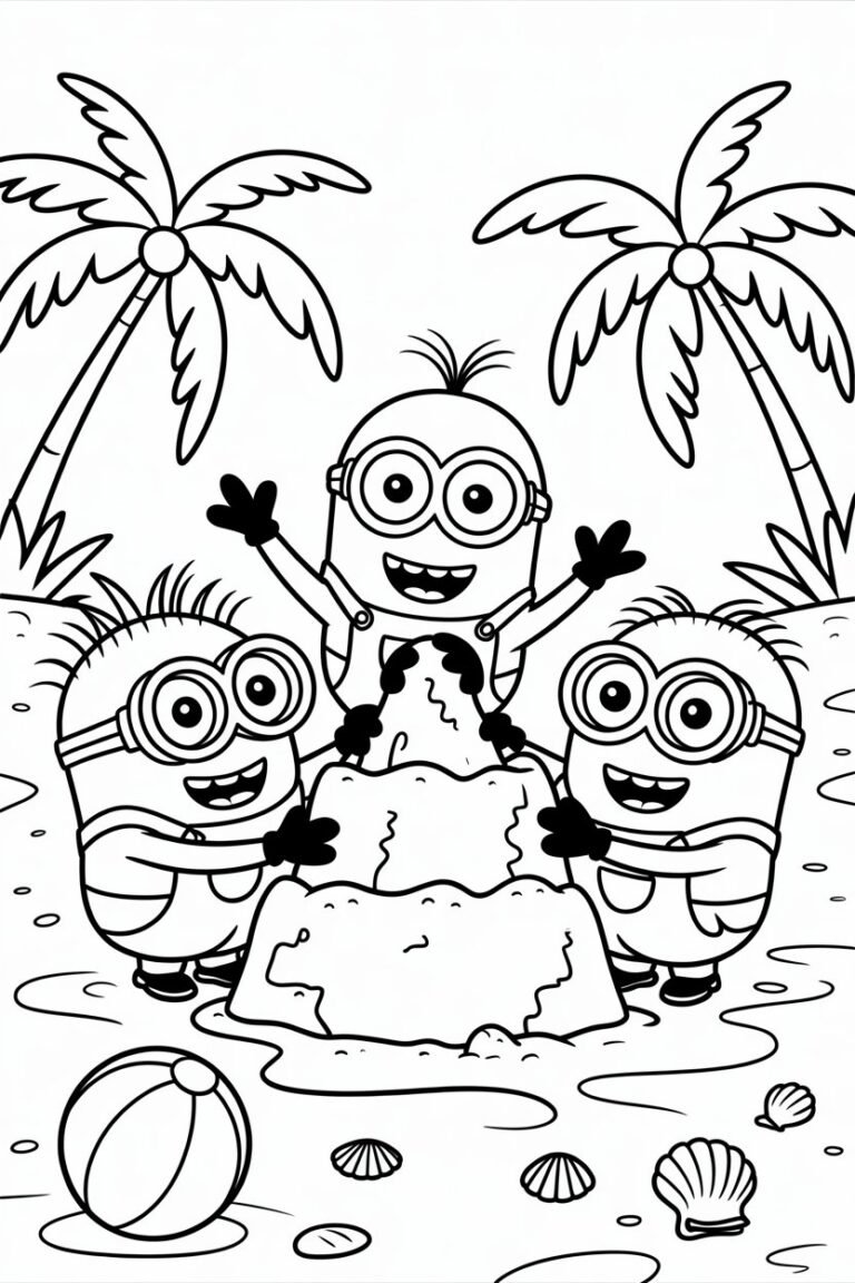 Minions - Minions Coloring Pages Free Printable for Kids – Cute