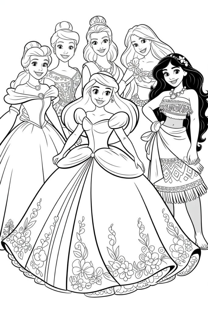 Princess coloring pages