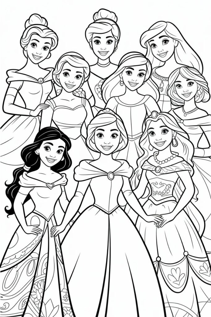 Princess coloring pages