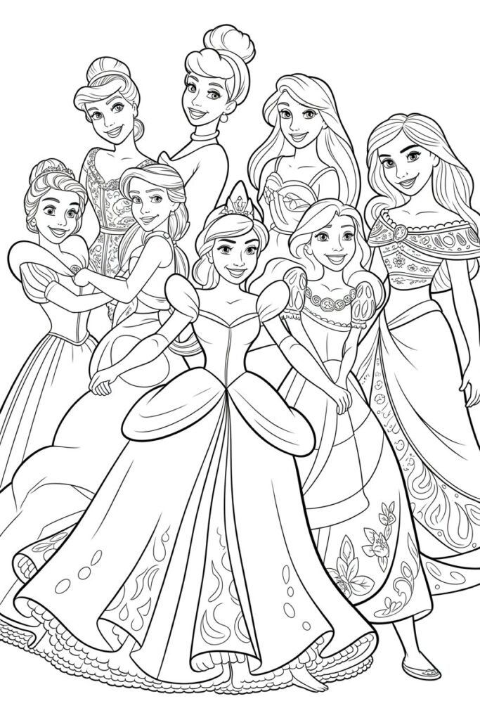 Princess coloring pages
