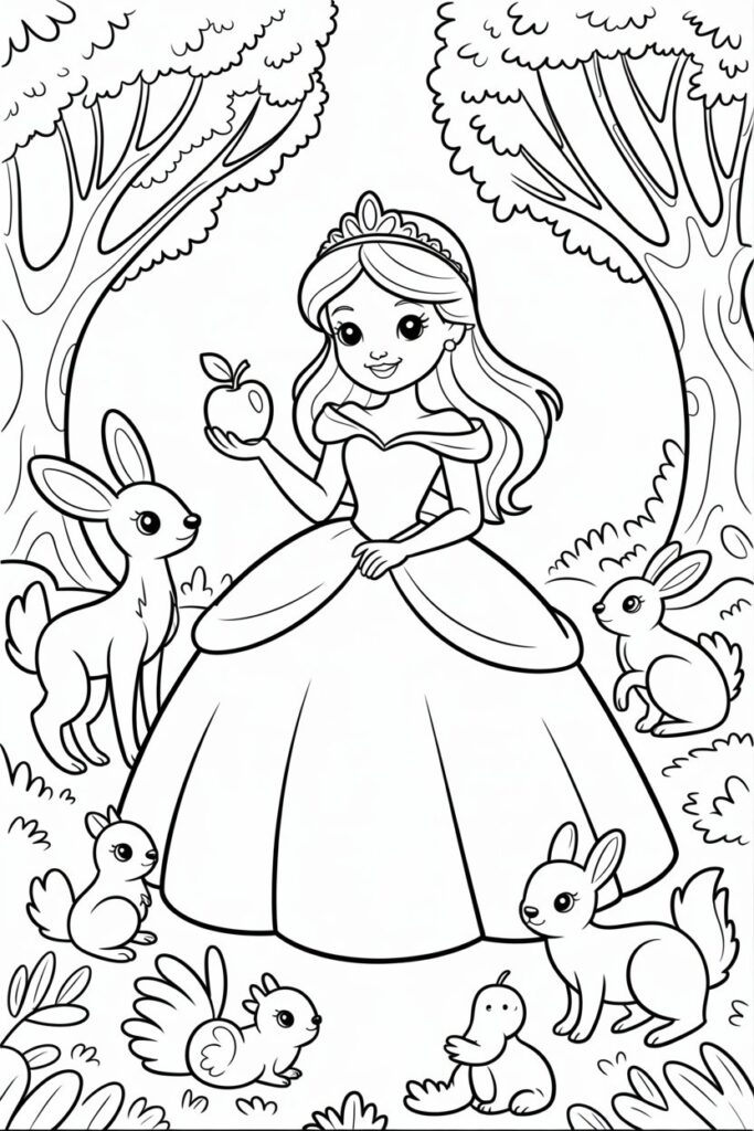 Princess coloring pages