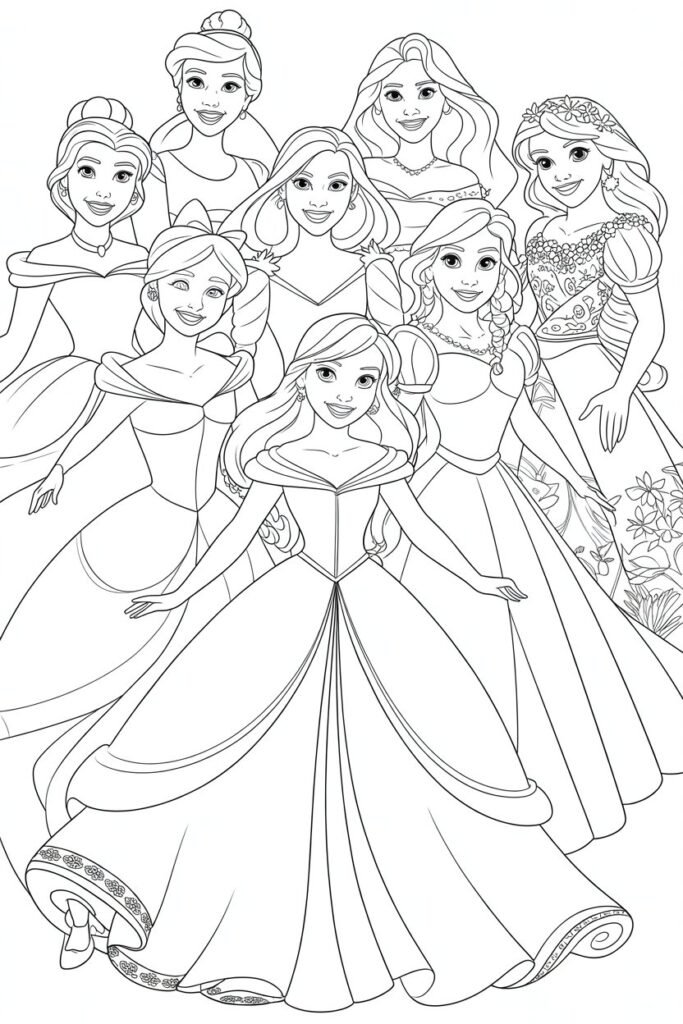Princess coloring pages