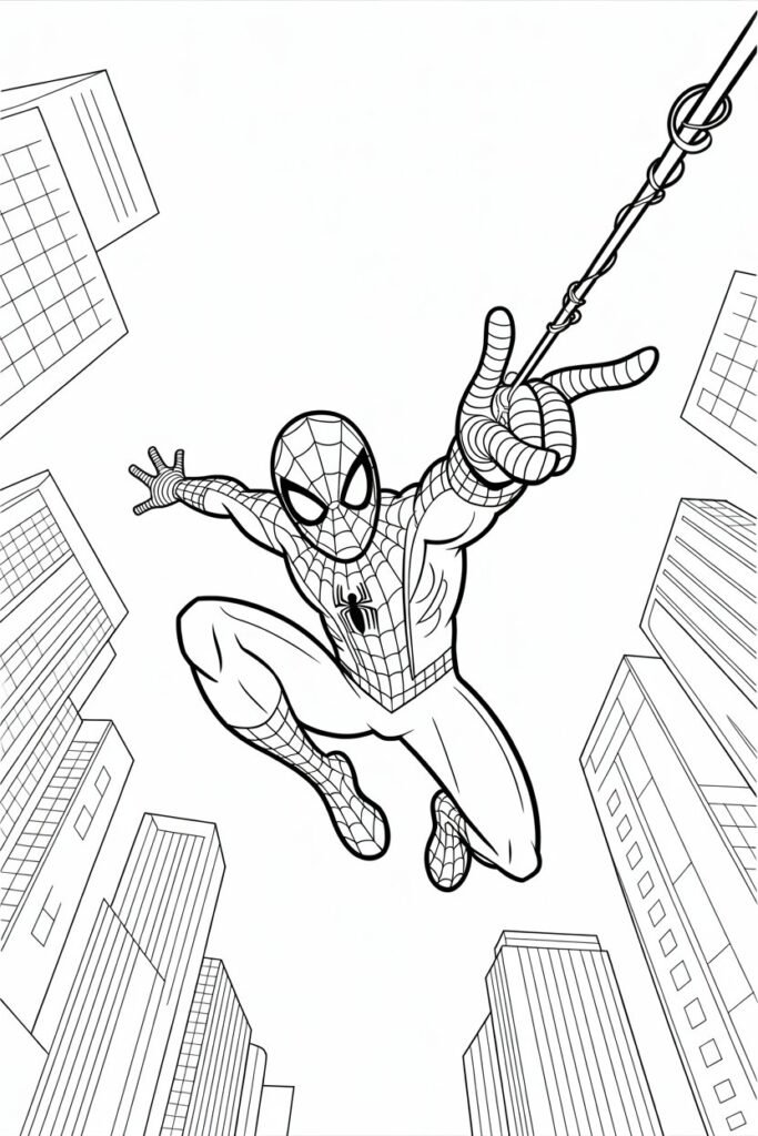 11+ Spiderman coloring pages free printable