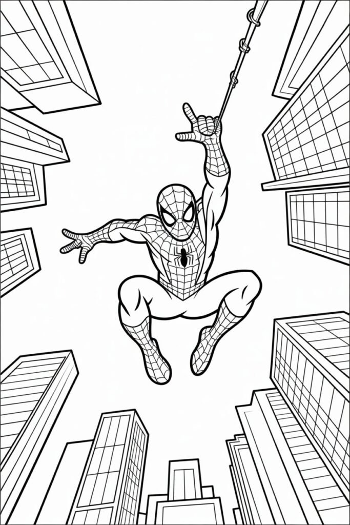 11+ Spiderman coloring pages free printable