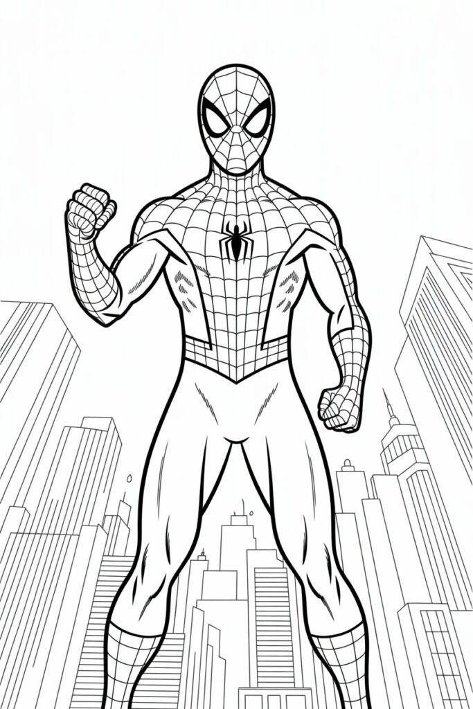 11+ Spiderman coloring pages free printable