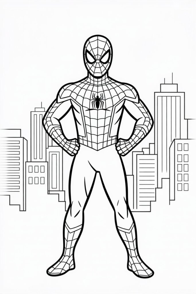 11+ Spiderman coloring pages free printable