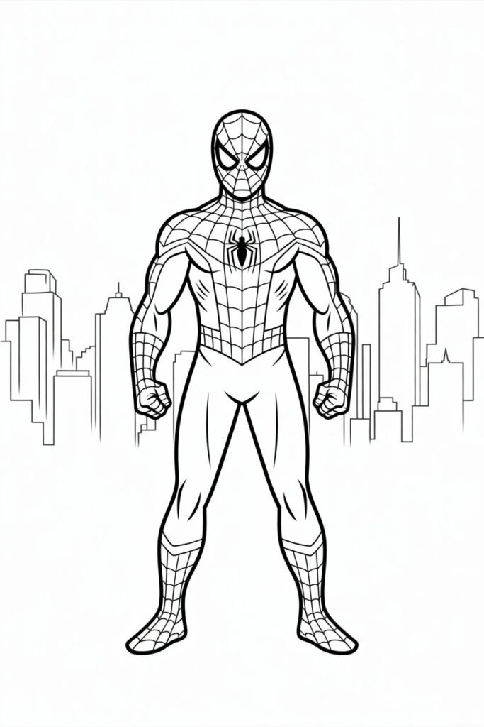11+ Spiderman coloring pages free printable