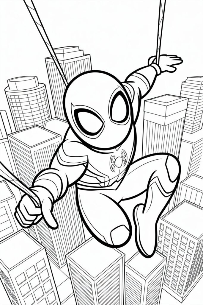 11+ Spiderman coloring pages free printable