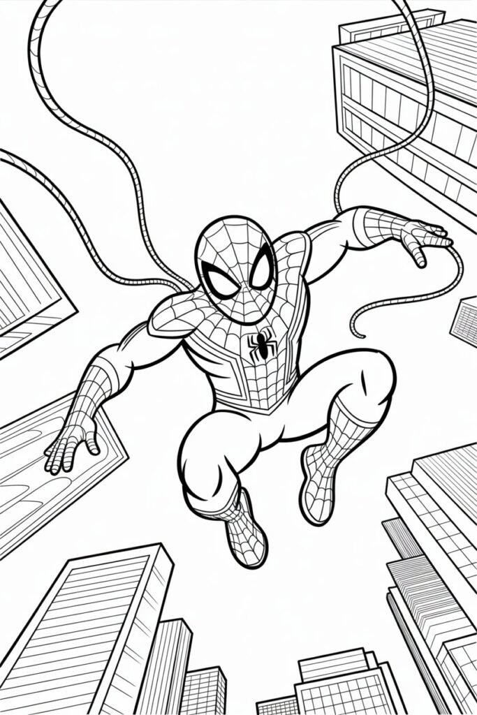 11+ Spiderman coloring pages free printable