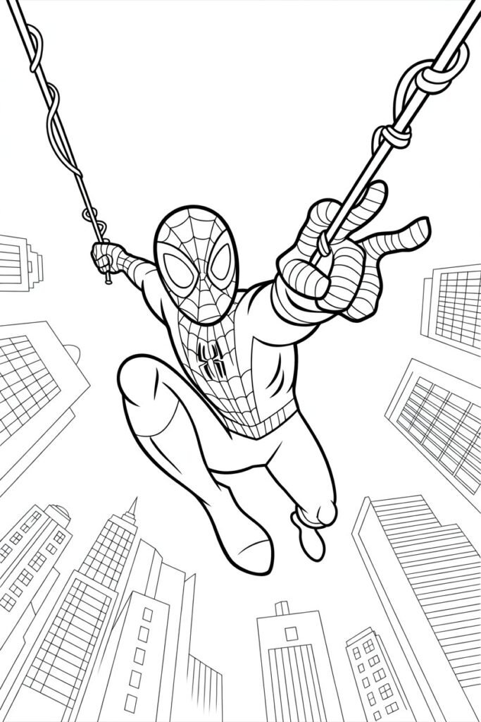 11+ Spiderman coloring pages free printable