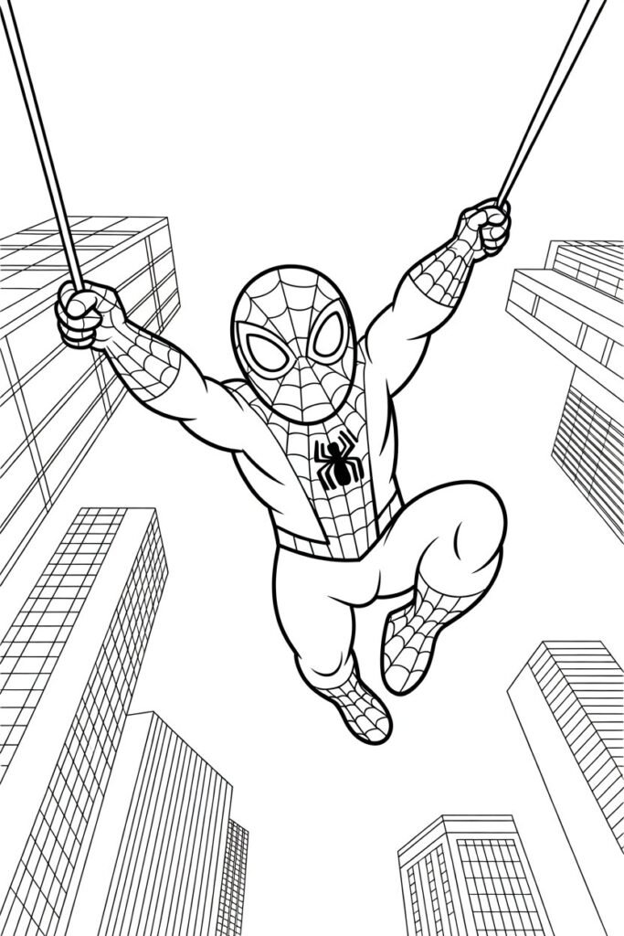 11+ Spiderman coloring pages free printable
