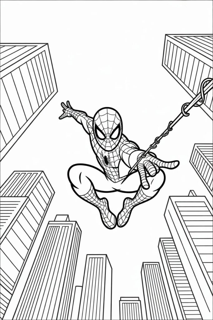 11+ Spiderman coloring pages free printable