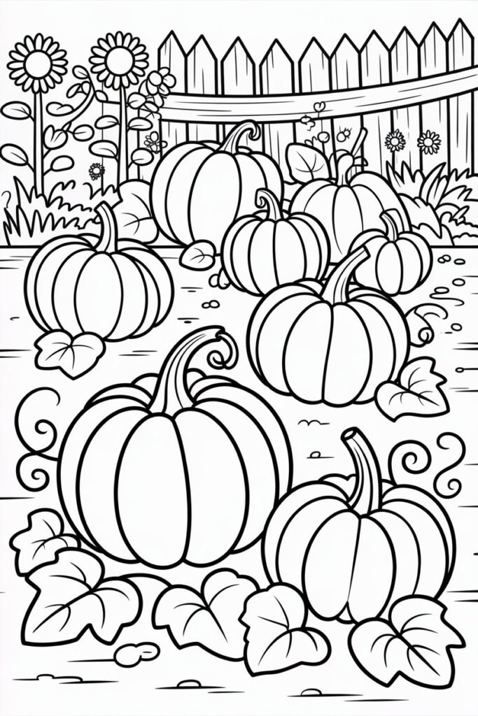 Vegetables coloring pages