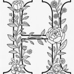 alphabet letter H coloring pages free printable