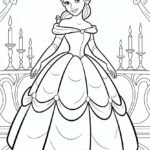 4 Belle coloring pages free printable