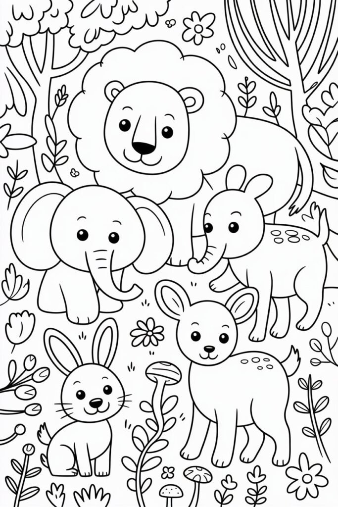 Animals Coloring Pages Free Printable
