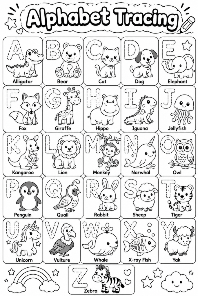 alphabet learning activities